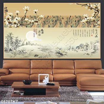 Tranh thư pháp hoa nghệ thuật