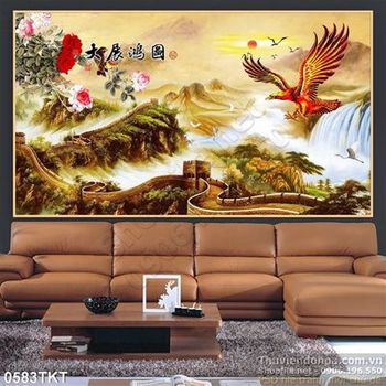 Tranh kim tiền chim đại bàng