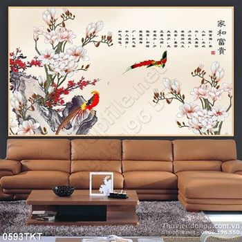 Tranh thư pháp hoa nghệ thuật