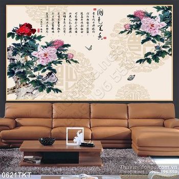 Tranh kim tiền thư pháp