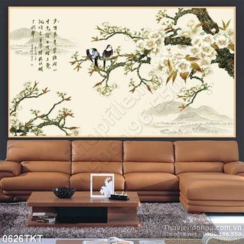 Tranh thư pháp hoa nghệ thuật