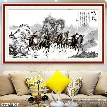 Tranh thư pháp nghệ thuật non nước