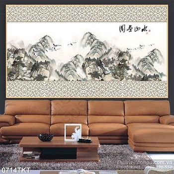 Tranh thư pháp phong thủy nghệ thuật