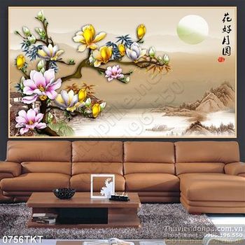 Tranh kim tiền hoa và sơn thủy