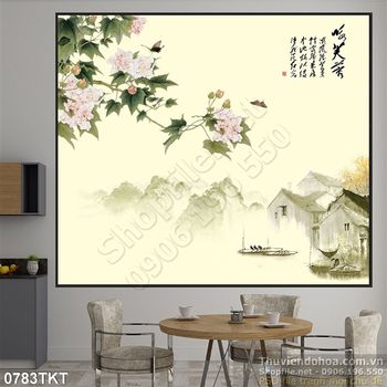 Tranh thư pháp phong thủy