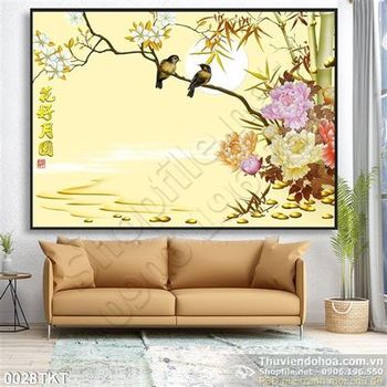 Tranh kim tiền phong thủy mùa xuân