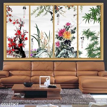 Tranh thư pháp nghệ thuật treo tường