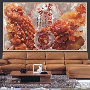 Tranh thư pháp giả ngọc phong thủy