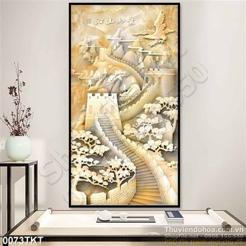 Tranh thư pháp vạn lý trường thành