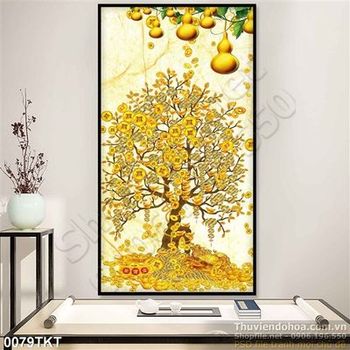 Tranh kim tiền vàng phong thủy