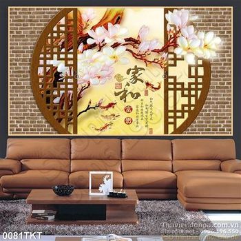 Tranh thư pháp hoa Đại trang trí tường