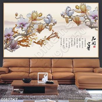 Tranh thư pháp hoa Đại nghệ thuật