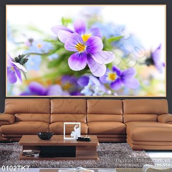 Tranh thư pháp hoat trang trí tường