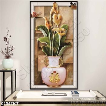 Tranh kim tiền hoa vân môn trang