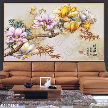 Tranh thư pháp hoa sứ nghệ thuật