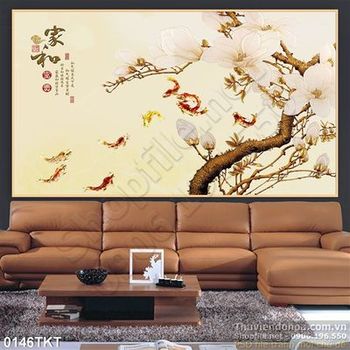 Tranh kim tiền thư pháp nghệ thuật