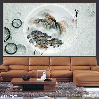 Tranh thư pháp phong thủy treo tường