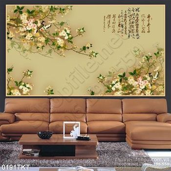 Tranh thư pháp hoa nghệ thuật