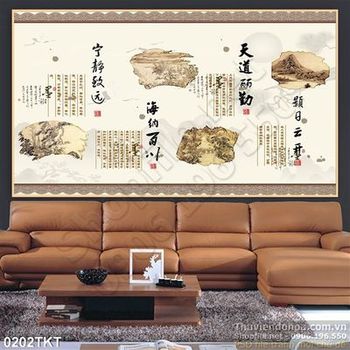 Tranh thư pháp nghệ thuật phong thủy