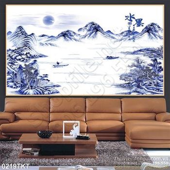 Tranh thư pháp sơn thủy