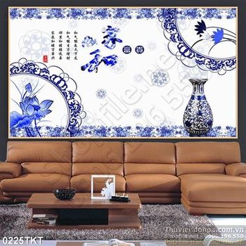 Tranh thư pháp bình cổ nghệ thuật