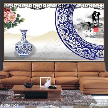 Tranh thư pháp bình cổ nghệ thuật