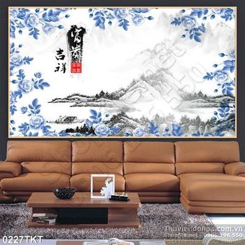 Tranh thư pháp sơ thủy trang trí