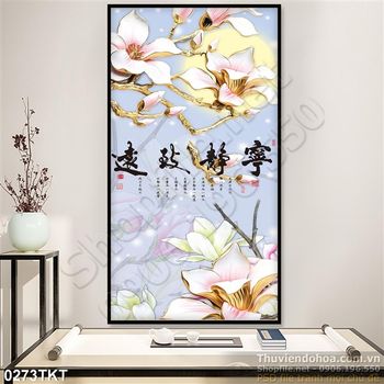 Tranh kim tiền phong thủy thư pháp