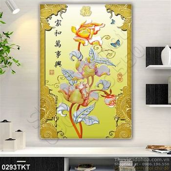 Tranh kim tiền hoa sen phong thủy