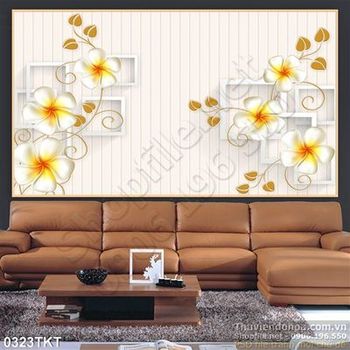 Tranh thư pháp hoa trang trí tường