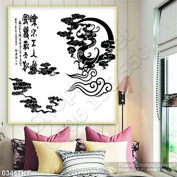 Tranh thư pháp rồng nghệ thuật