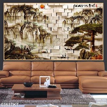 Tranh thư pháp sơn thủy