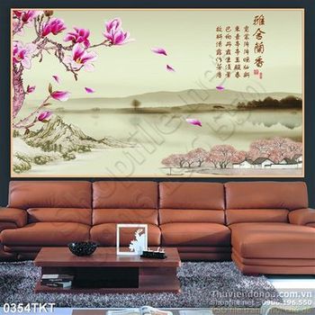 Tranh thư pháp hoa nghệ thuật