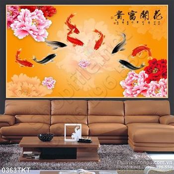 Tranh kim tiền cá chép