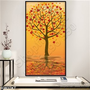 Tranh kim tiền cây nghệ thuật