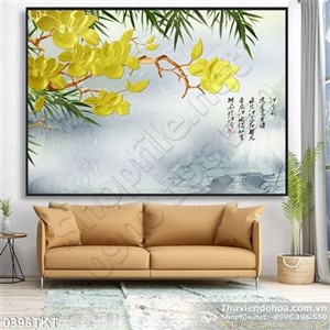 Tranh thư pháp hoa nghệ thuật