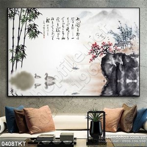 Tranh thư pháp sơn thủy nghệ thuật