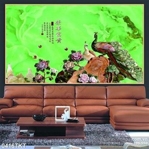 Tranh thư pháp chim phượng hoàng