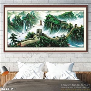 Tranh thư pháp vạn lý trường thành