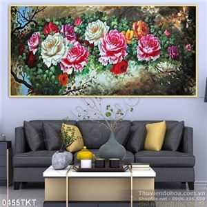 Tranh thư pháp hoa nghệ thuật