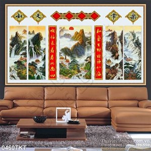 Tranh thư pháp phong thủy trang trí