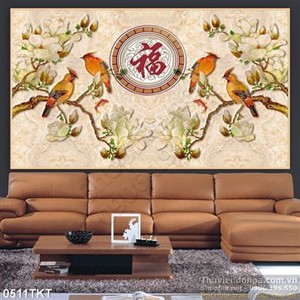 Tranh kim tiền chim yến