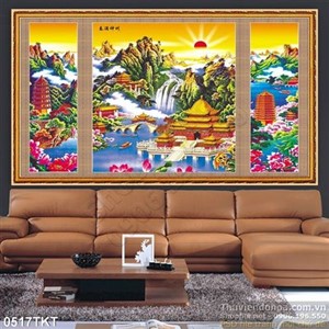 Tranh thư pháp chùa