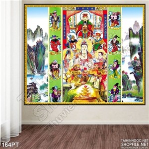 Tranh Phật treo tường phong thủy trong phòng thờ