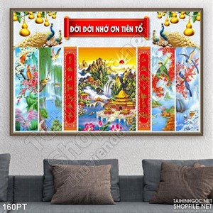 Tranh treo tường bàn thờ 3D