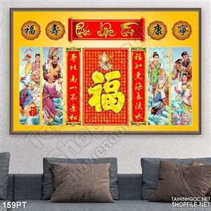 Tranh 3D bàn thờ cửu huyền thất tổ nghệ thuật