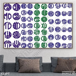 Bộ chữ cửu huyền thất tổ treo phòng thờ