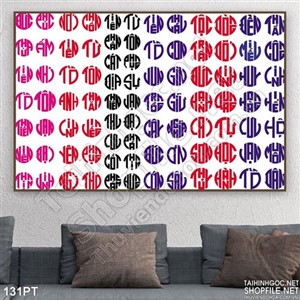 Bộ chữ cửu huyền thất tổ treo trang trí phòng thờ