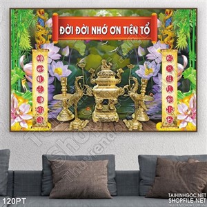 Tranh bàn thờ tổ 3D