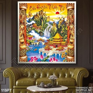 Tranh cửu huyền thất tổ psd